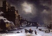 Rembrandt Harmensz Van Rijn City wall in the winter oil painting picture wholesale